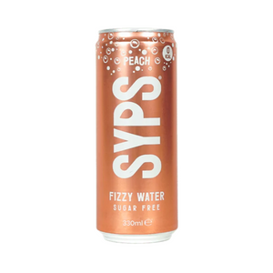 SYPS Fizzy Water 12x330ml Peach