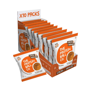 The Protein Ball Co Whey Protein Balls 10x45g Cacao & Orange
