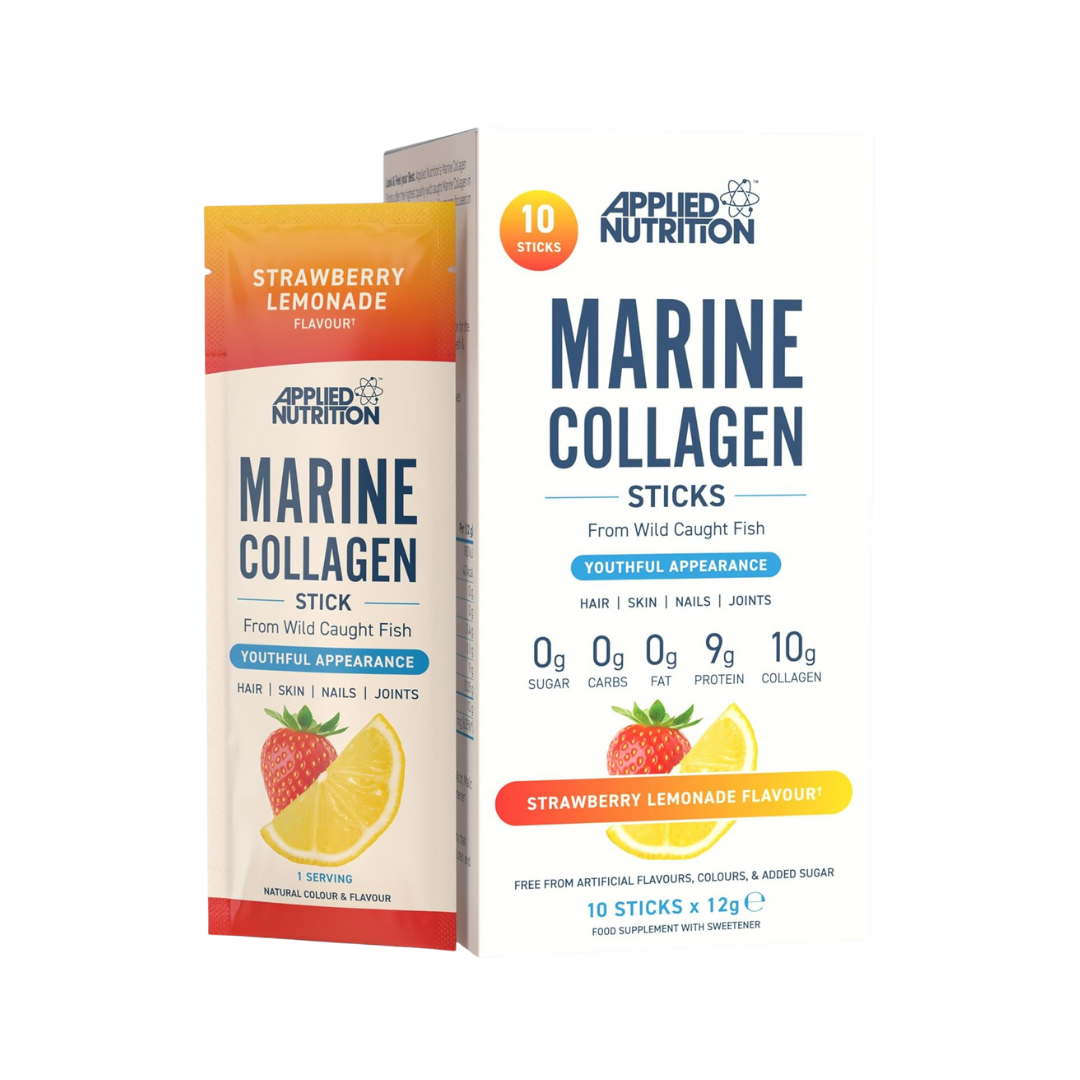 Applied Nutrition Marine Collagen Sticks 10x12g Strawberry Lemonade