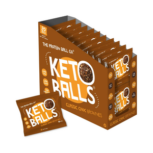 The Protein Ball Co Keto Ball Snack 20x25g Classic Choc Brownies