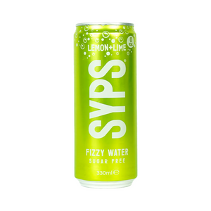 SYPS Fizzy Water 12x330ml Lemon & Lime