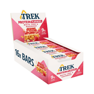 Trek Protein Flapjack 16x50g White Choc & Raspberry