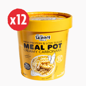 The Skinny Food Co High Protein Mealpots 12x62g Creamy Carbonara