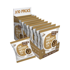 The Protein Ball Co Coffee Oat Muffin Protein + Vitamin Balls (Breakfast To-Go) 10x45g