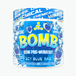Chemical Warfare Bomb Pre-Workout 360g Blue Icy Raz