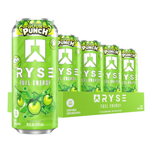 RYSE Fuel Energy 12x473ml Sour Punch Green Apple