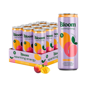 Bloom Sparkling Energy 12x250ml Peach Mango