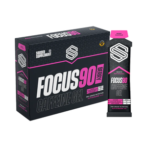 Soccer Supplement Focus90 Caffeine Gel 12x70g Mixed Berry
