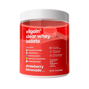 Vilgain Clear Whey Isolate 500g Strawberry Lemonade