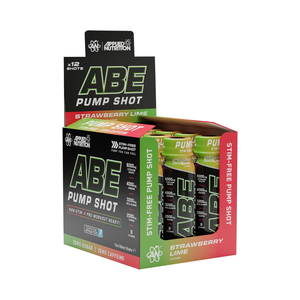 Applied Nutrition ABE Stim Free Pump Shots 12x100ml Strawberry-Lime