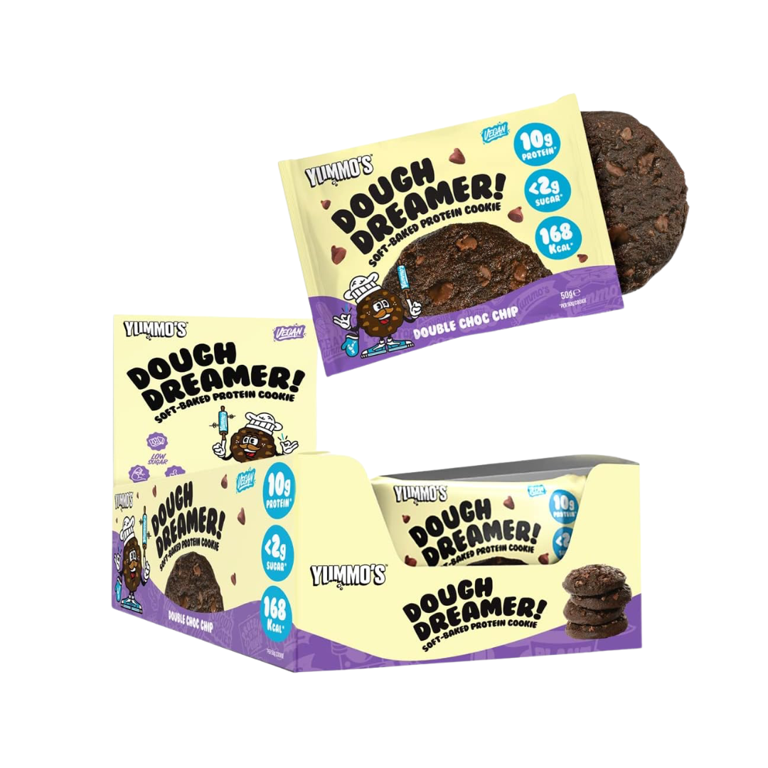 Yummo's Dough Dreamer! Vegan Protein Cookie 12x50g Double Choc Chip