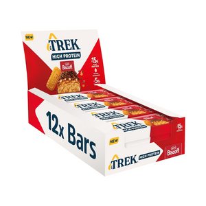 Trek High Protein Low Sugar 12x55g Biscoff