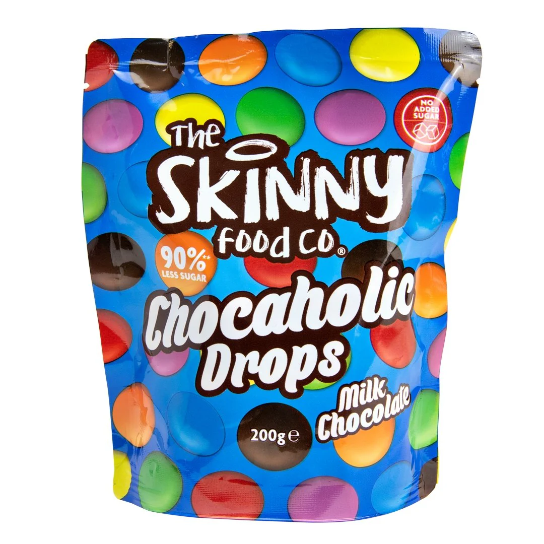 The Skinny Food Co Chocaholic Drops 200g Milk Chocolate