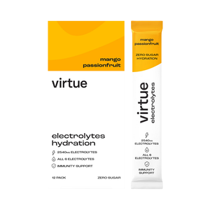 Virtue Clean Energy Electrolytes Hydration 12x5g Mango Passionfruit