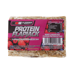 Vyomax Nutrition Protein Flapjacks 12x100g Berry Cheesecake