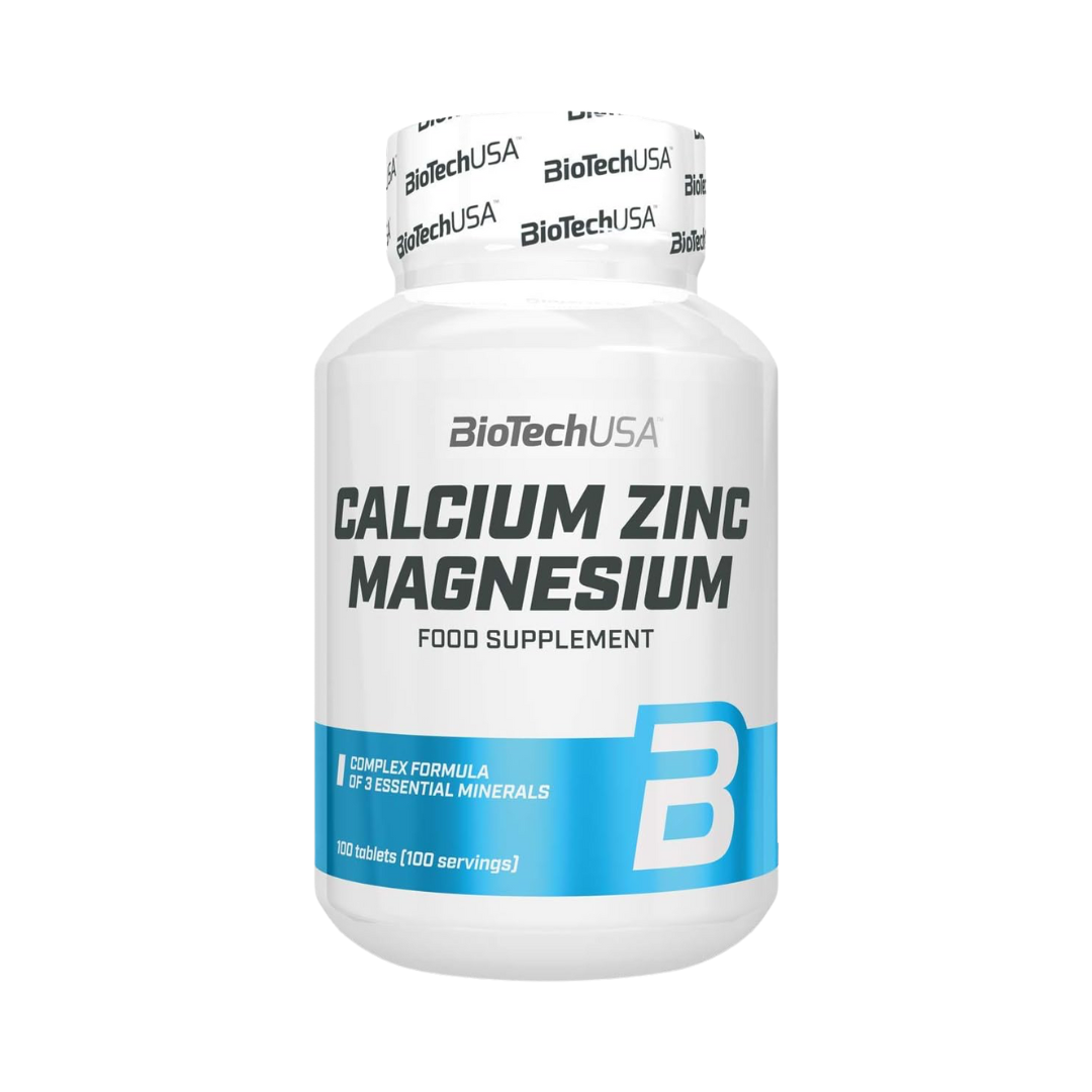 BioTech USA Calcium Zinc Magnesium 100 Tablets