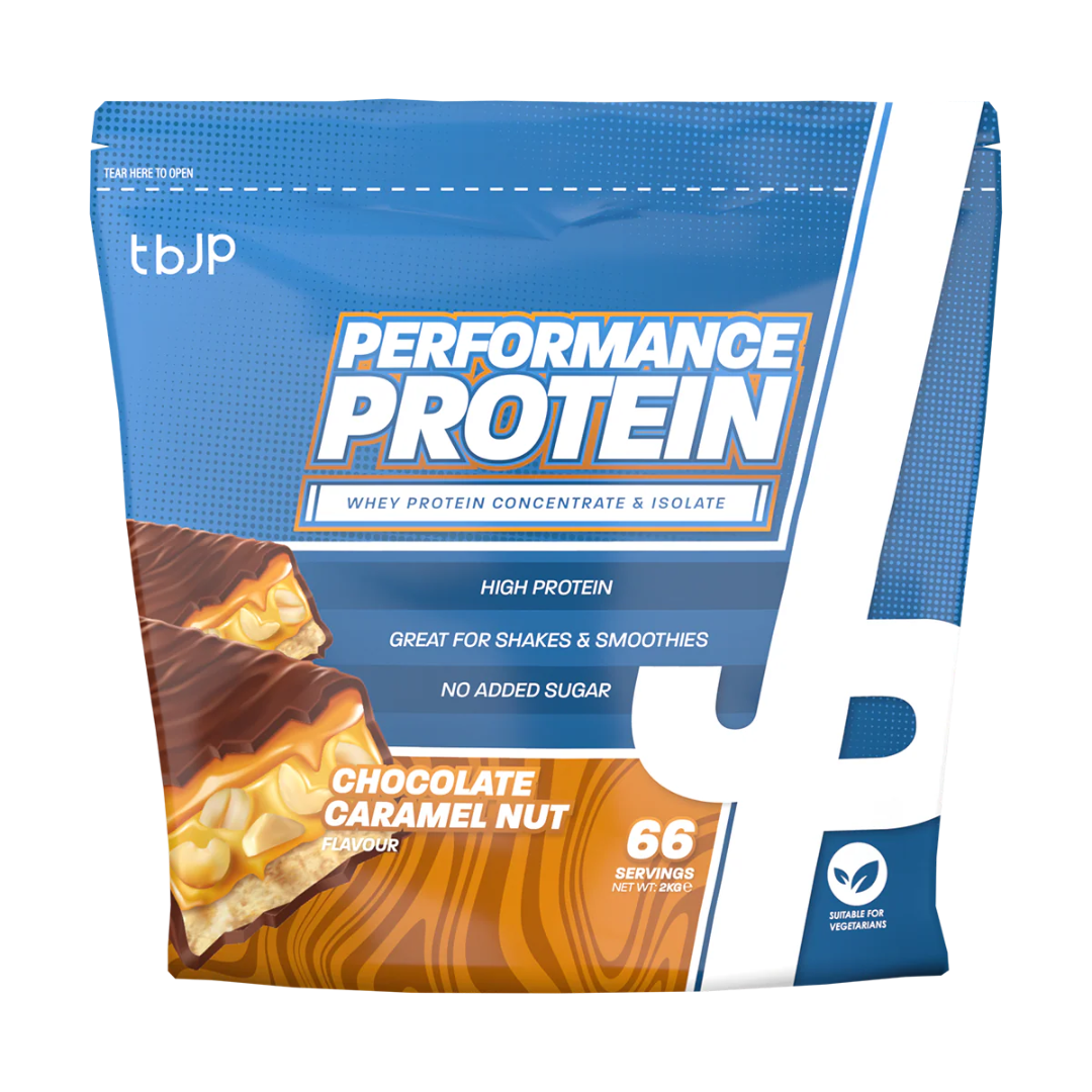 Trained By JP Performance Protein 2kg Chocolate Caramel Nut