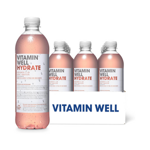 Vitamin Well Hydrate 12x500ml Rhubarb & Strawberry