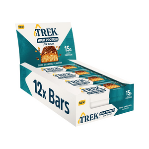 Trek High Protein Low Sugar 12x55g Choc Caramel