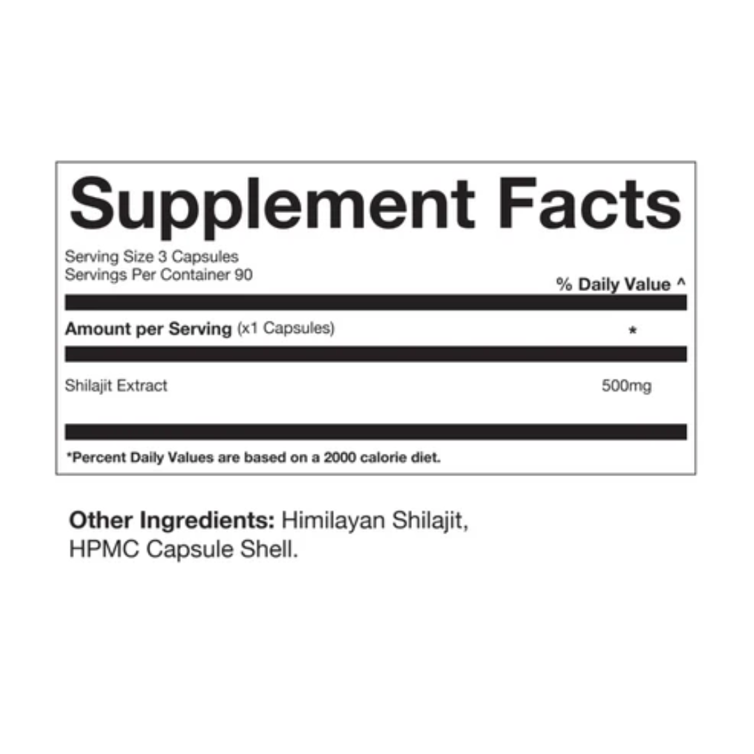 The Ten Percent Club Himalayan Shilajit 90 Caps