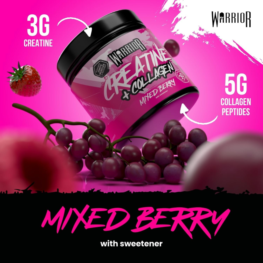 Warrior Creatine Plus Collagen 270g Mixed Berry