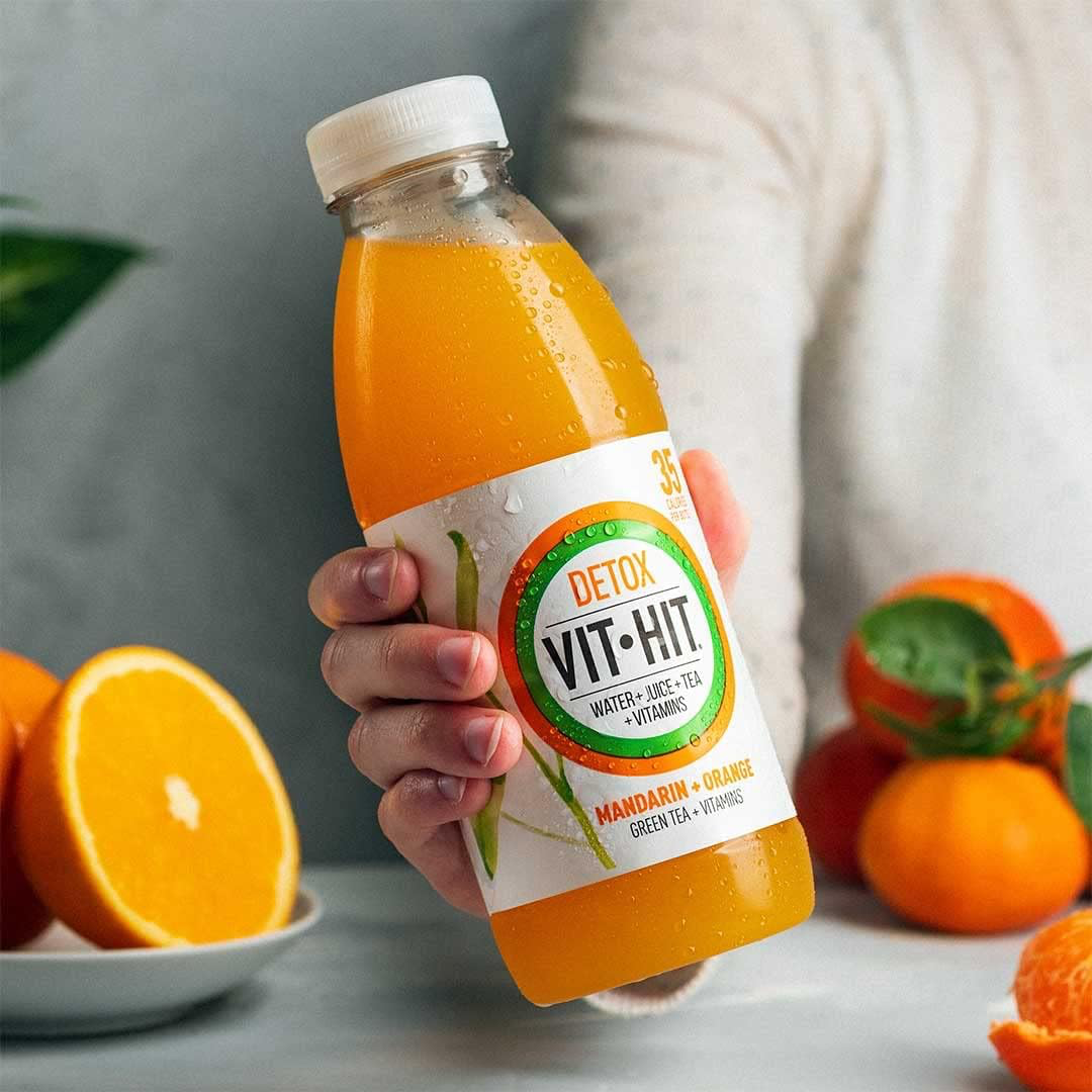 VITHIT Detox 12x500ml Mandarin & Orange