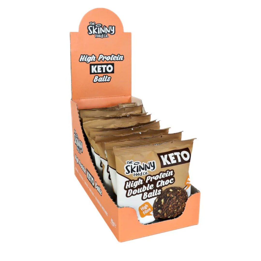 The Skinny Food Co High Protein Keto Balls 10x40g Double Choc