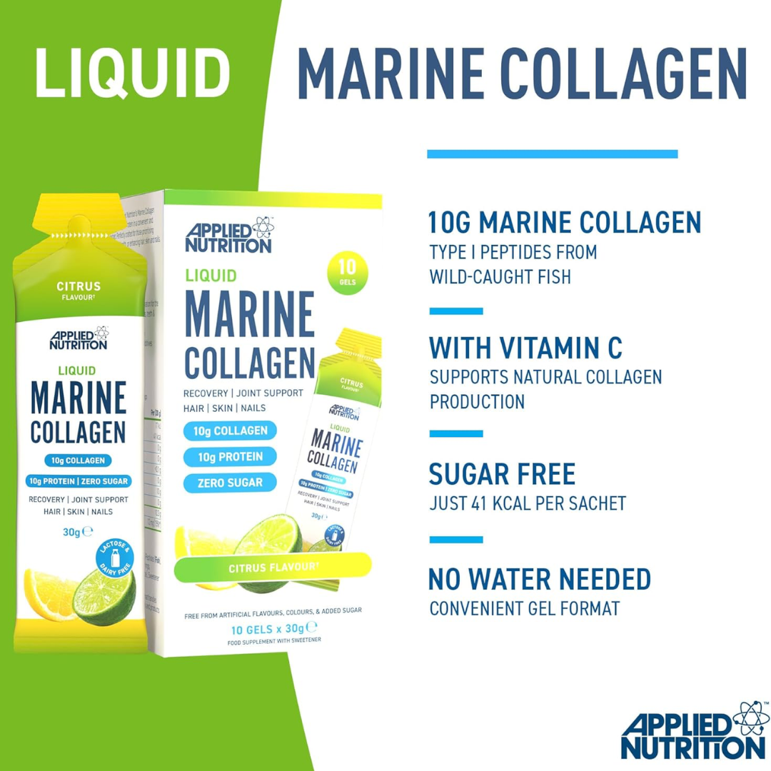 Applied Nutrition Marine Collagen Gels 10x30g Citrus