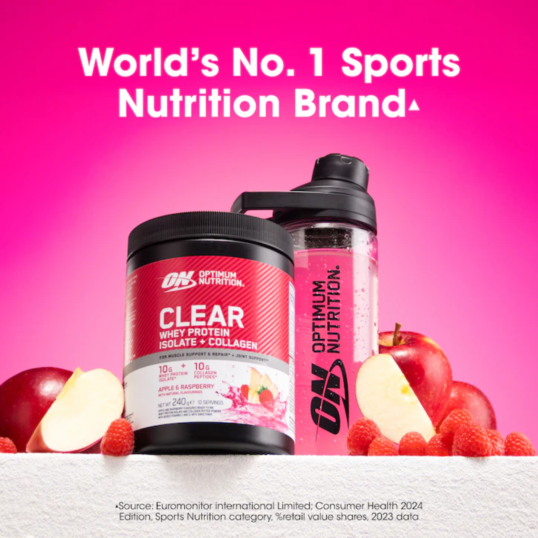 Optimum Nutrition Clear + Collagen 240g Apple & Raspberry