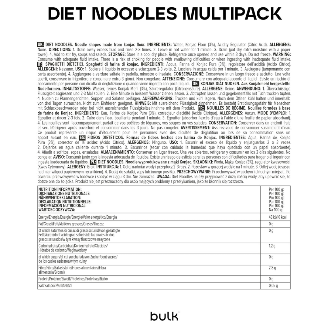 Bulk Diet Noodles 6x200g