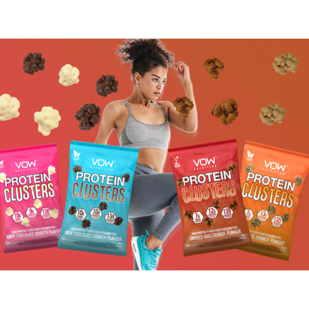VOW Nutrition Protein Clusters 12x30g White Chocolate