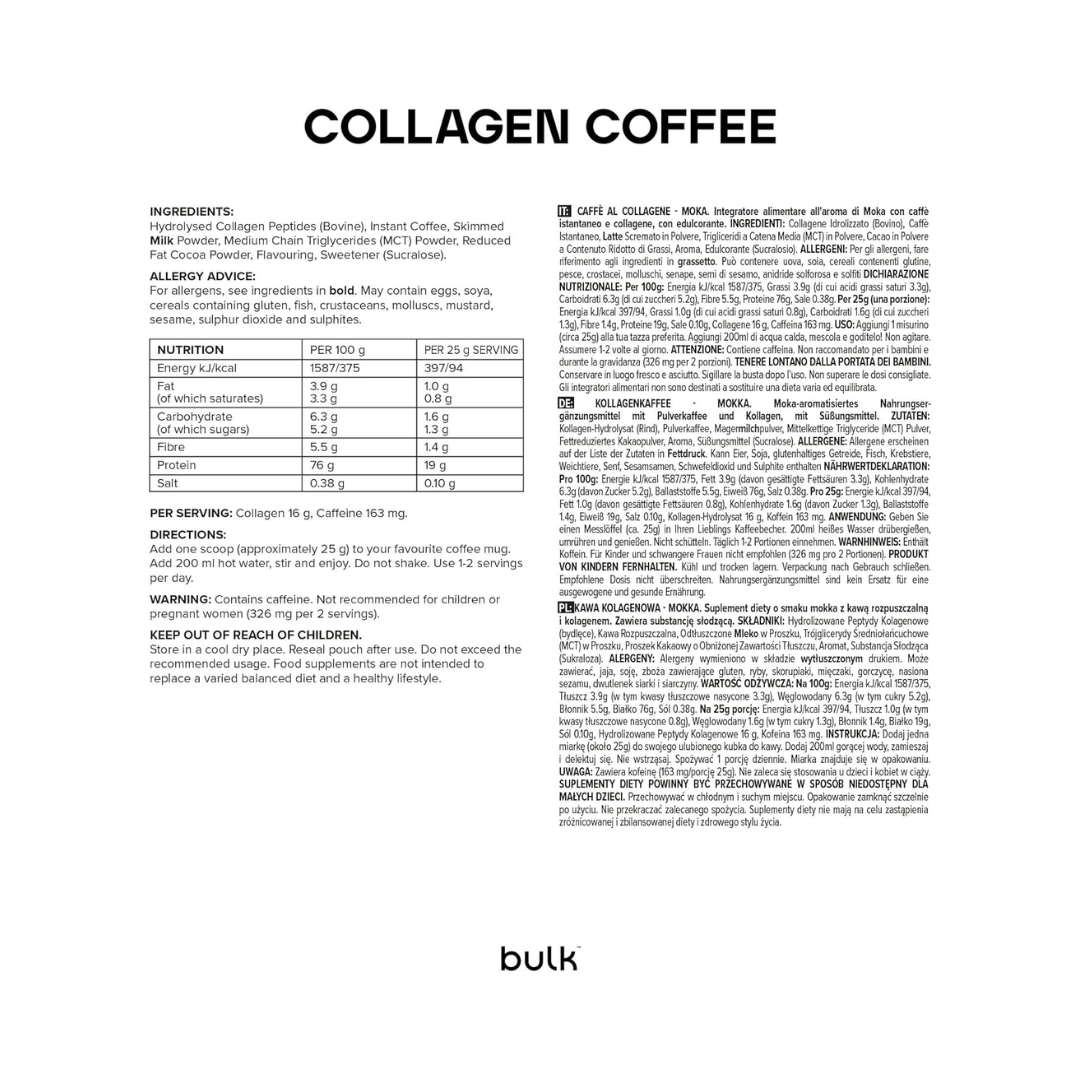 Bulk Collagen Coffee 500g Mocha