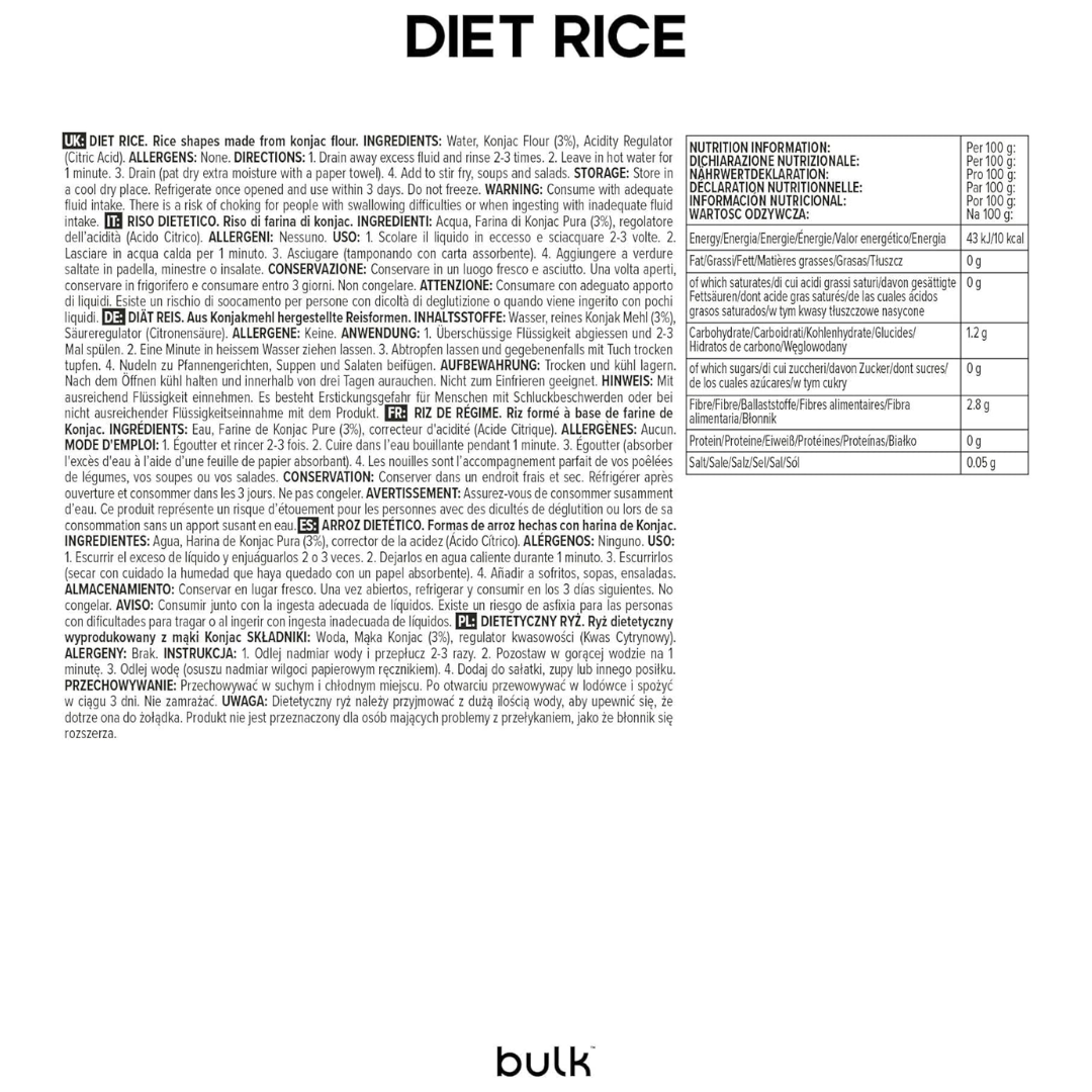 Bulk Diet Rice 6x200g