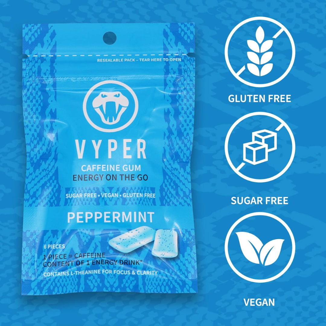 VYPER Caffeine Gum 12x14g Peppermint