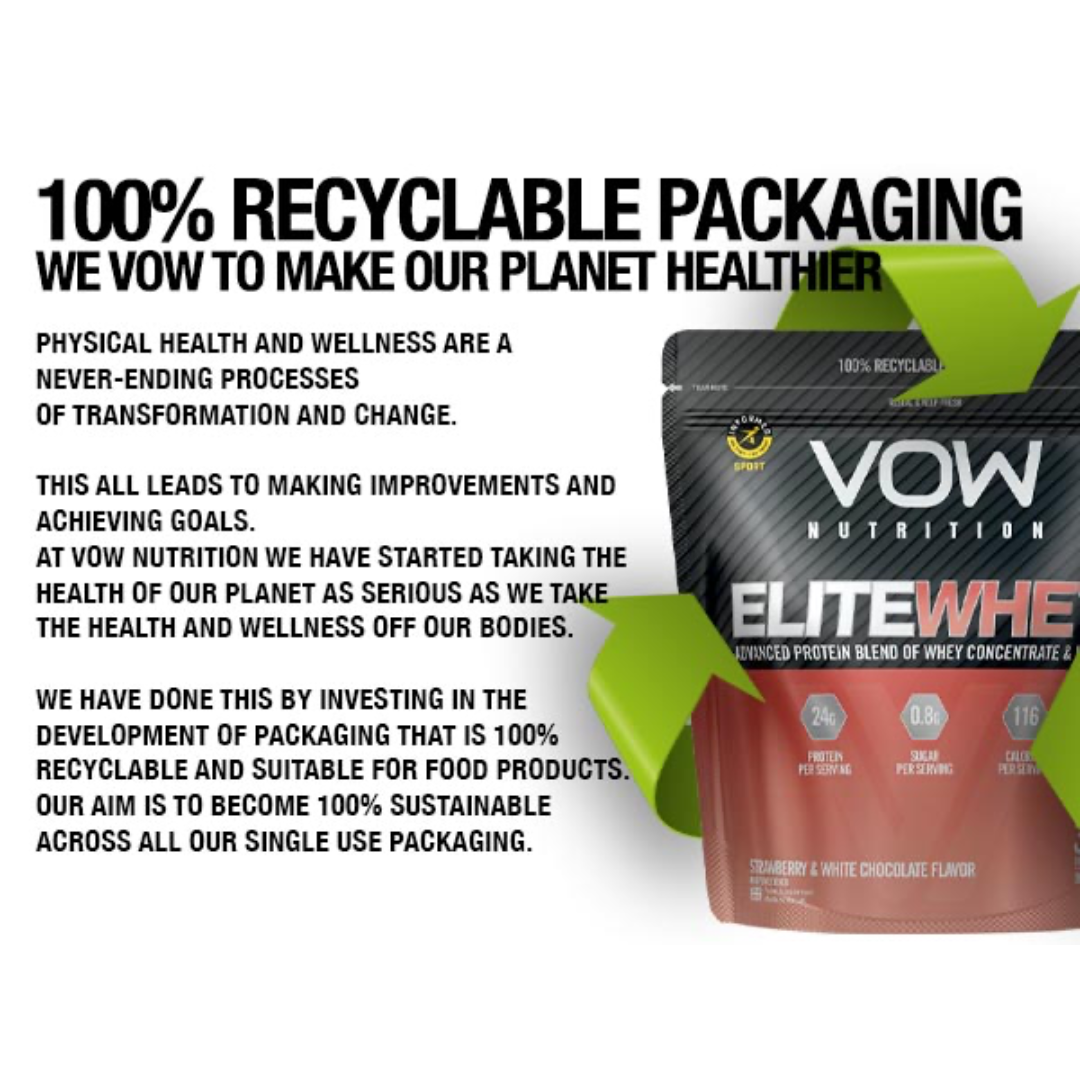 VOW Nutrition Elite Whey 900g Strawberry & White Chocolate