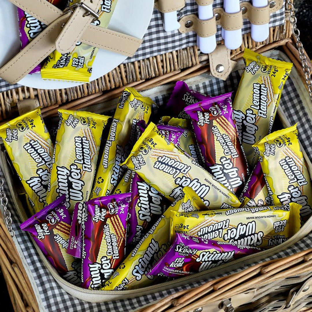 The Skinny Food Co Zero Sugar Wafers 24x24g Lemon