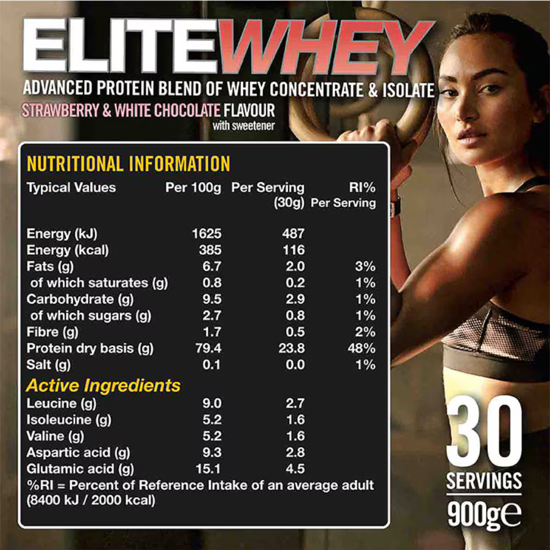 VOW Nutrition Elite Whey 900g Strawberry & White Chocolate