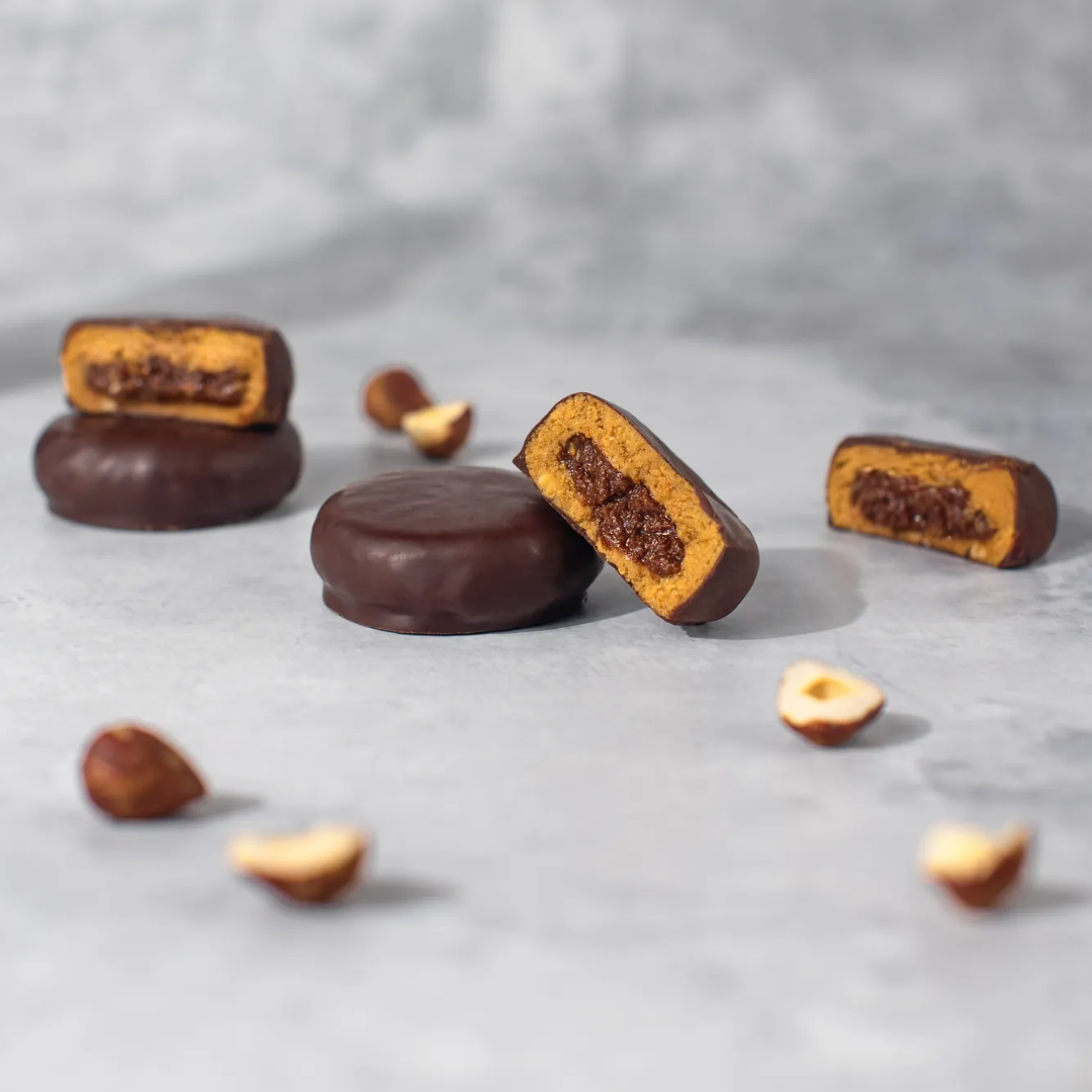 Vilgain Organic Plant Protein Mini Cookies 20x50g Hazelnut Fudge