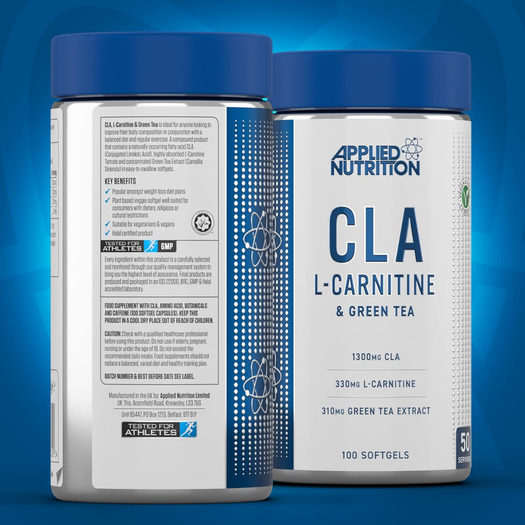 Applied Nutrition CLA + L-Carnitine & Green Tea 100 Veg Caps