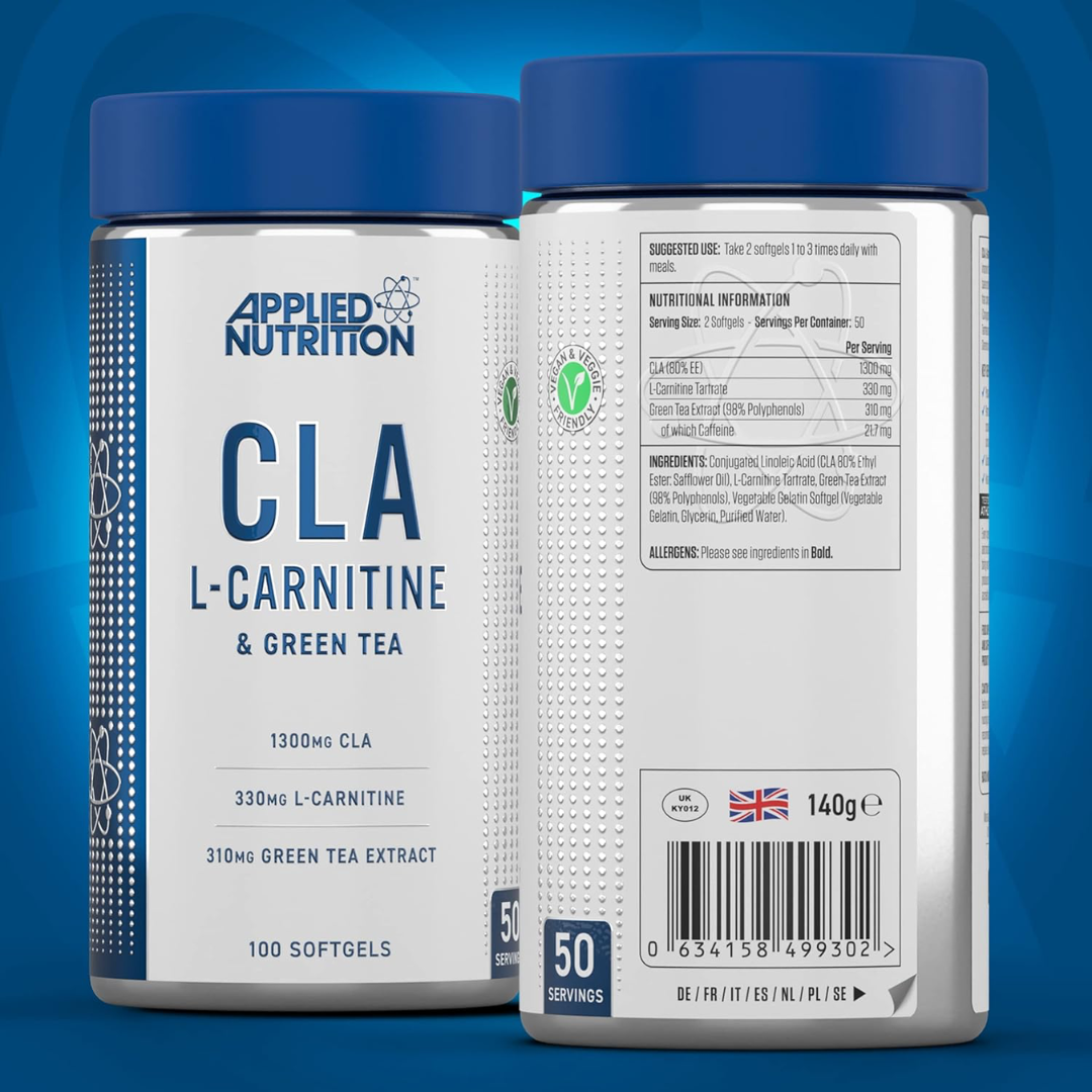 Applied Nutrition CLA + L-Carnitine & Green Tea 100 Veg Caps