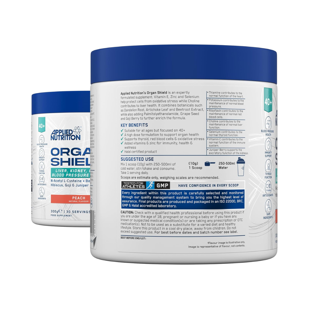 Applied Nutrition Organ Shield (40+ Range) 360g Peach