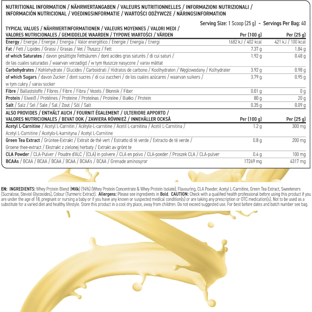Applied Nutrition Diet Whey 1kg - Banana Milkshake