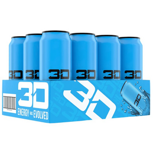 3D Energy Drink 12 x 473ml - Blue (Berry)