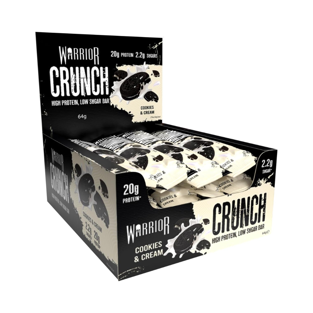 Warrior Crunch Bars 12x64g - White Chocolate