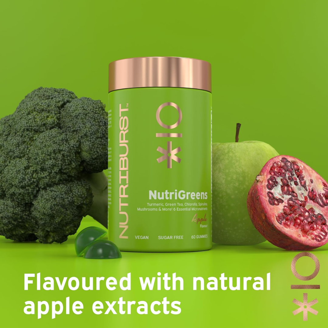 Nutriburst Nutri Greens 60 Gummies Apple