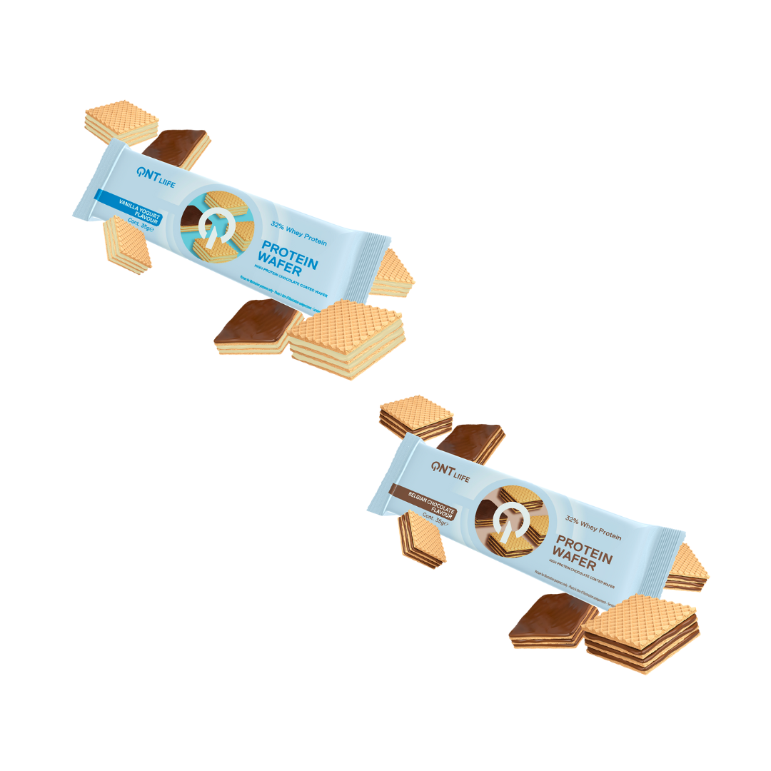 QNT Protein Wafer Bar 32% 12x35g - Chocolate