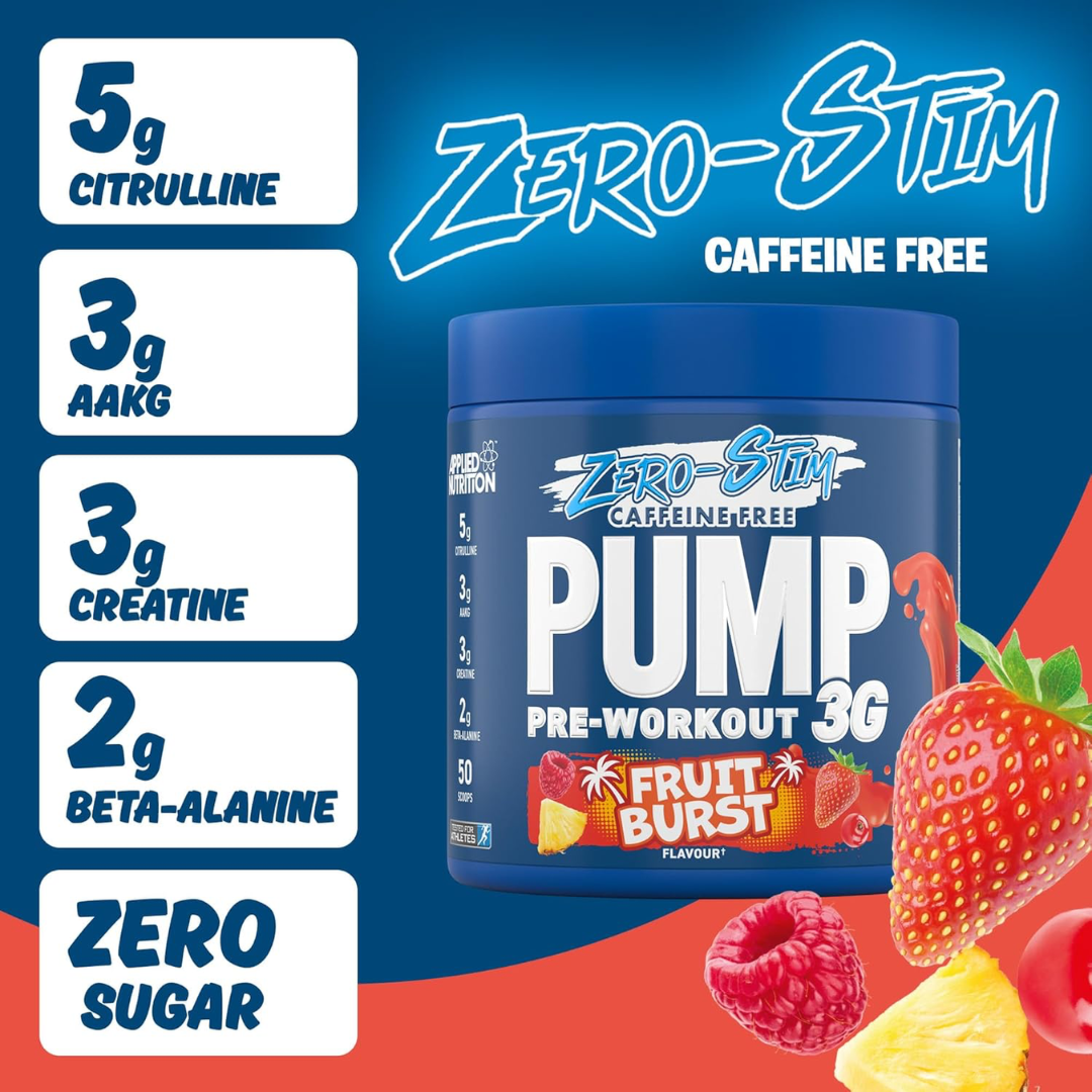 Applied Nutrition Pump 3G Zero Stim Free 375g - Fruit Burst