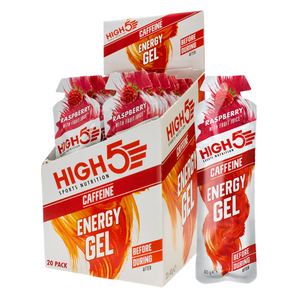HIGH5 Energy Gel Caffeine 20x40g - Raspberry