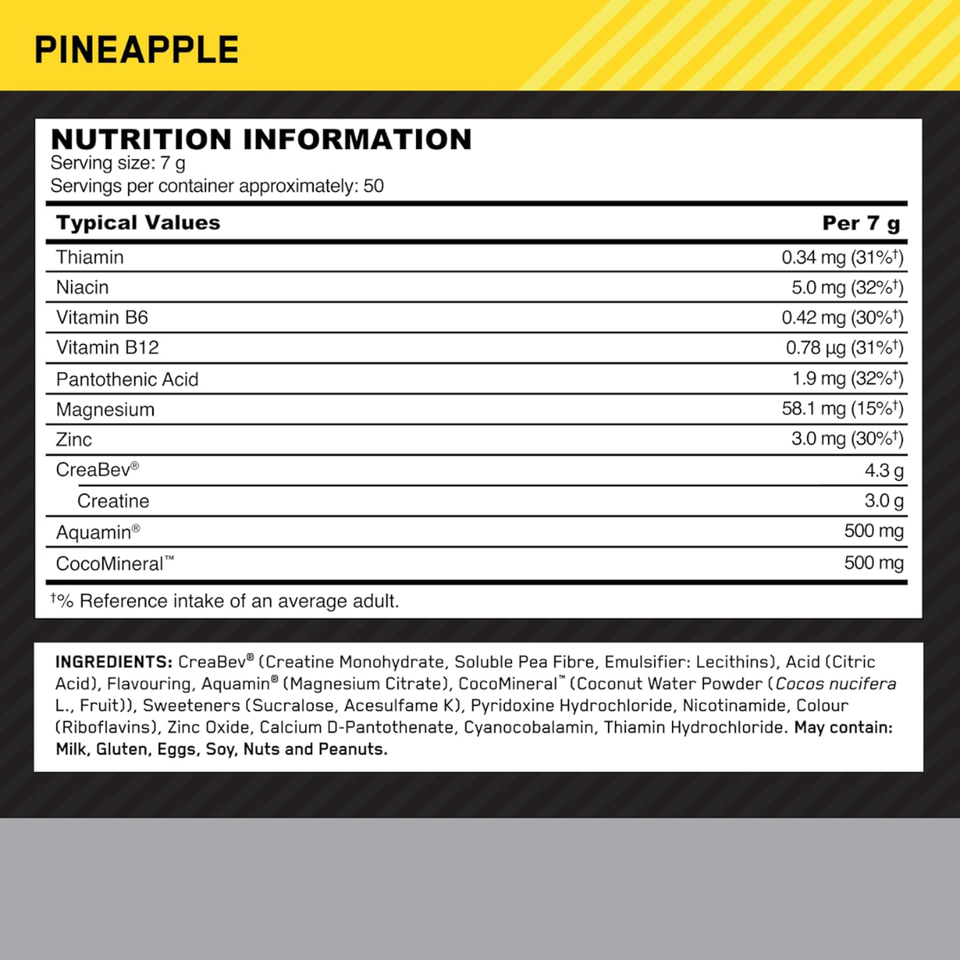 Optimum Nutrition Platinum Creatine 350g - Orange