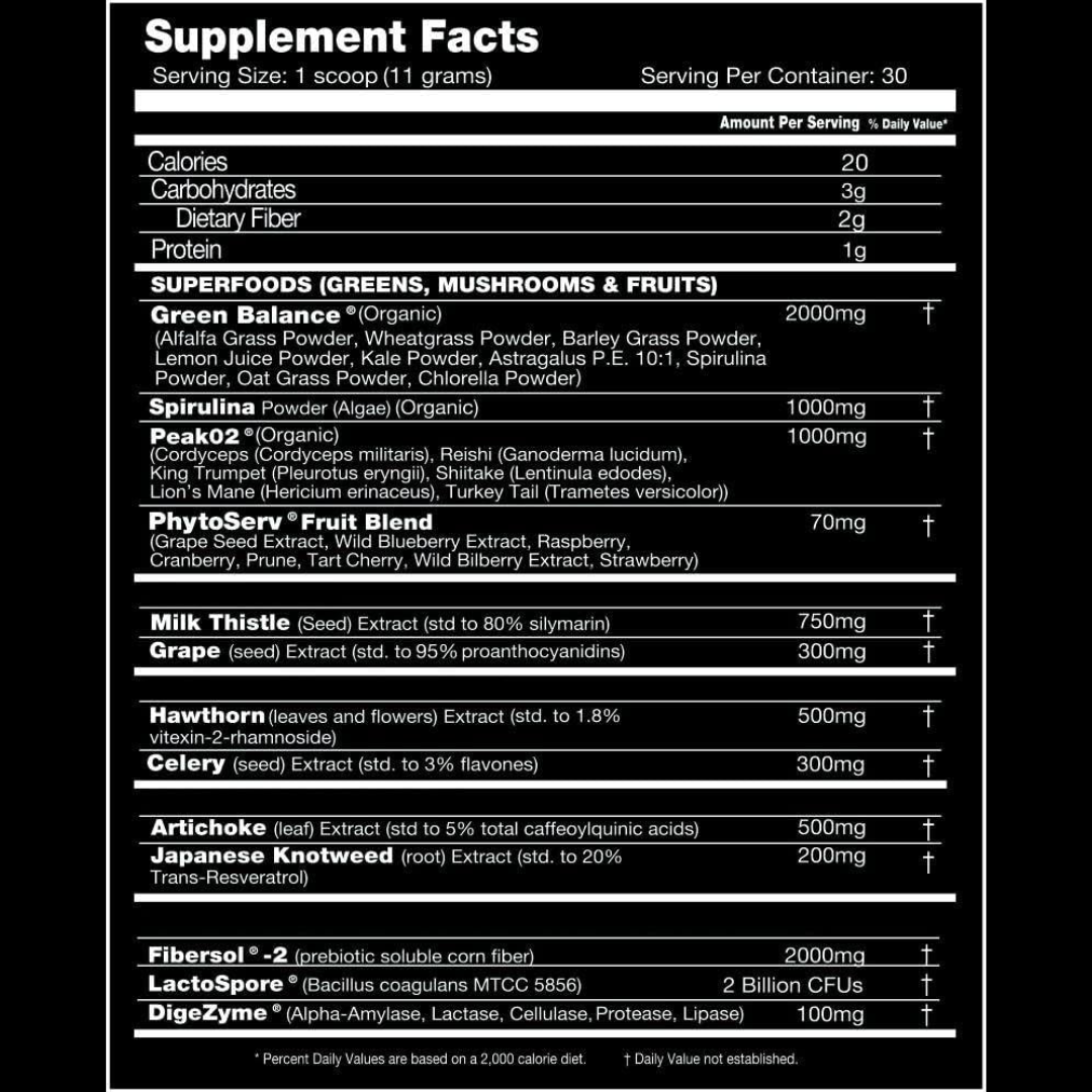 Performax Labs PhytoActiv Max Greens 330g - Strawberry Pineapple